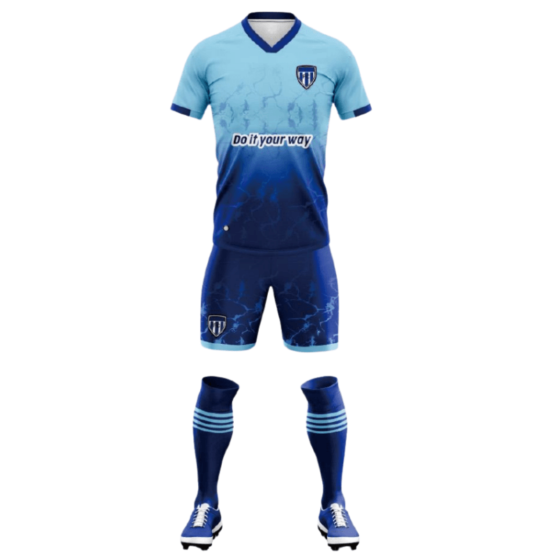 Gradient Blue Football Sportswear