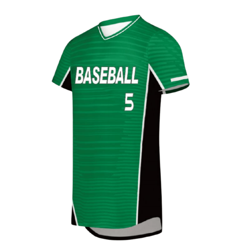Green Short‑Sleeve Baseball Jersey