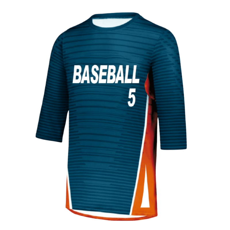 Three‑Quarter‑Sleeve Baseball Jersey