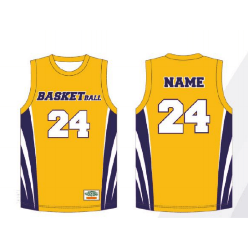 Golden‑Yellow Basketball Jersey