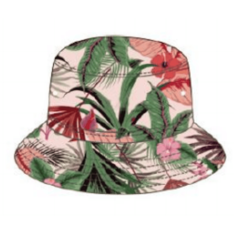 Tropical‑Floral Bucket Hat